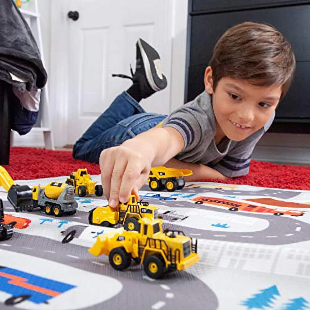 CAT Die Cast Toy Includes Cement Mixer, Dump Truck and Road Grader Construction Vehicle Playset (3 Pieces) - Image 4