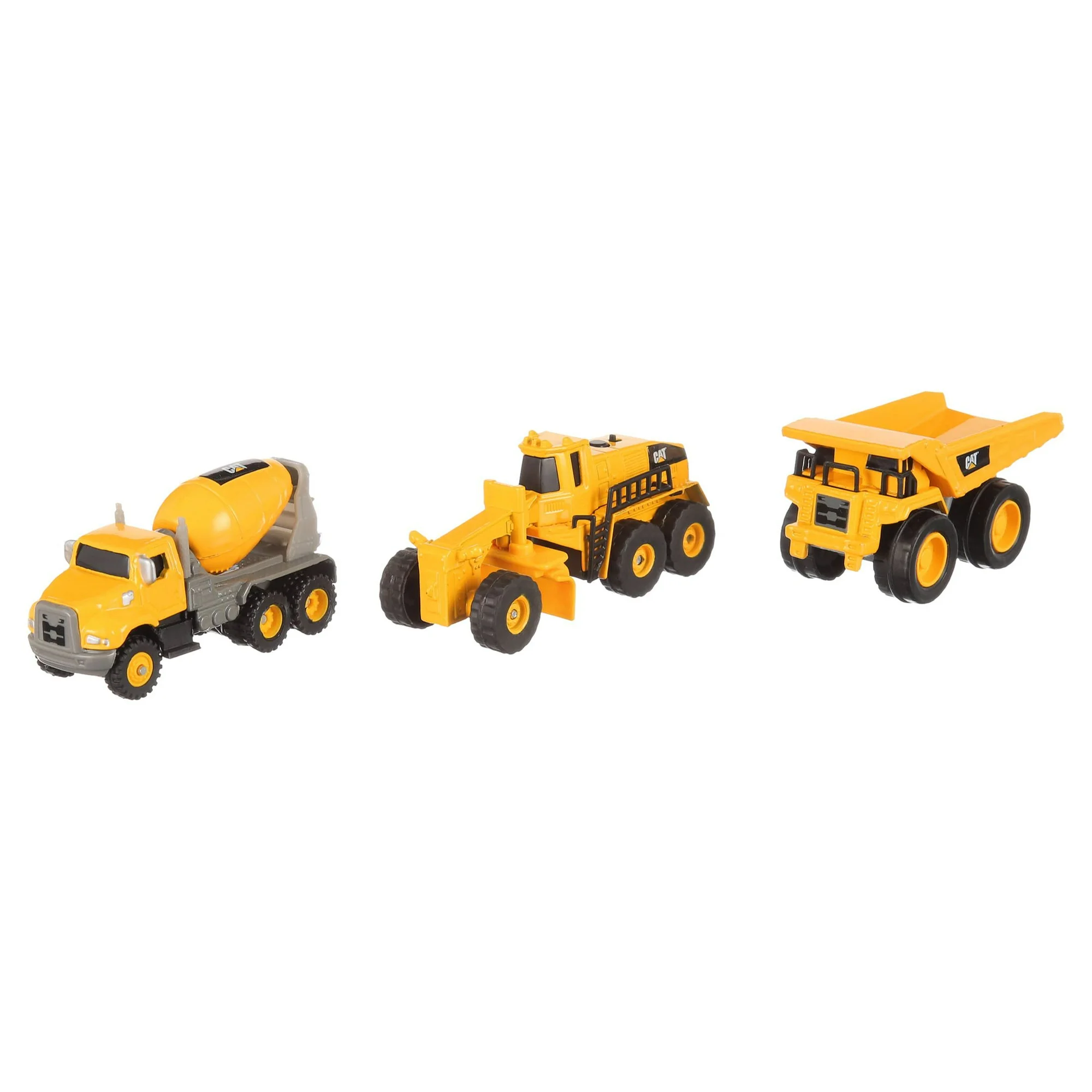 CAT Die Cast Toy Includes Cement Mixer, Dump Truck and Road Grader Construction Vehicle Playset (3 Pieces) - Image 3