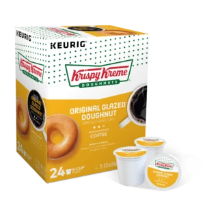 Krispy Kreme Original Glazed Doughnut K-Cup Coffee Pods, Medium Roast, 24 Count for Keurig Brewers