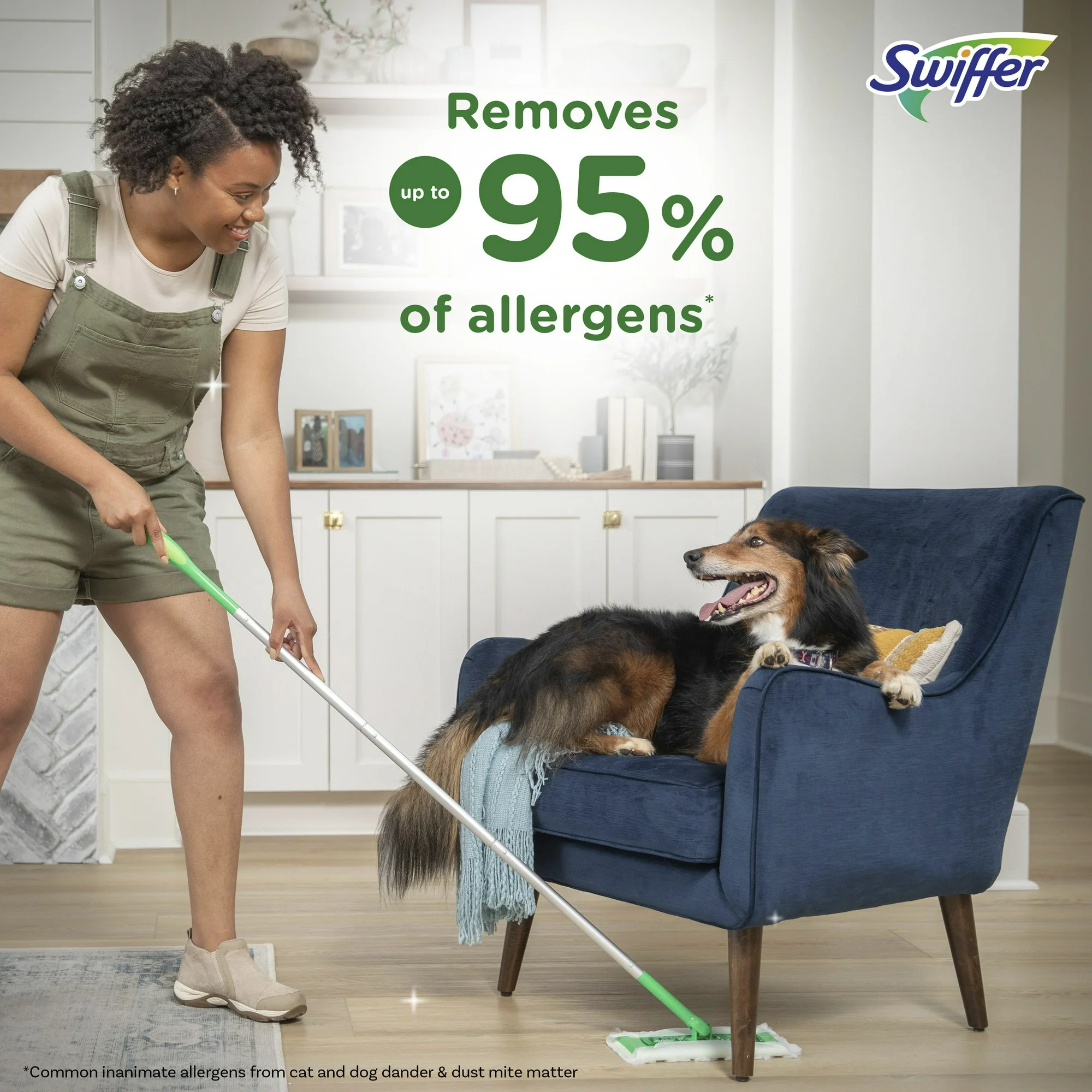 Swiffer Sweep + Mop, Broom & Mop Alternative, Dry & Wet Floor Cleaner, Fresh Scent, Cleaning Set - Image 3